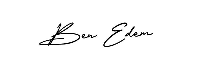 Ben Edem stylish signature style. Best Handwritten Sign (AmerikaSignatureDemo-Regular) for my name. Handwritten Signature Collection Ideas for my name Ben Edem. Ben Edem signature style 3 images and pictures png