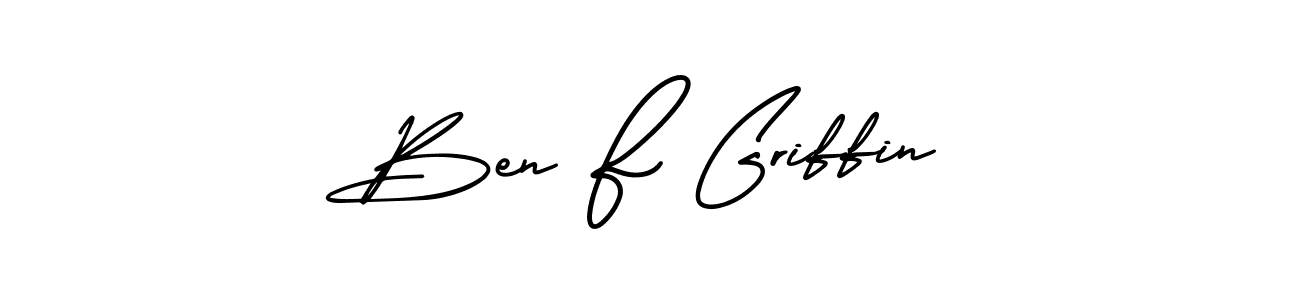 The best way (AmerikaSignatureDemo-Regular) to make a short signature is to pick only two or three words in your name. The name Ben F Griffin include a total of six letters. For converting this name. Ben F Griffin signature style 3 images and pictures png