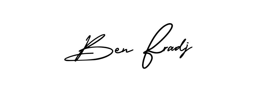 Similarly AmerikaSignatureDemo-Regular is the best handwritten signature design. Signature creator online .You can use it as an online autograph creator for name Ben Fradj. Ben Fradj signature style 3 images and pictures png