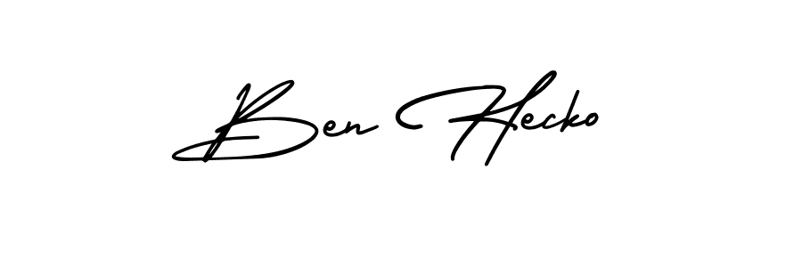 Use a signature maker to create a handwritten signature online. With this signature software, you can design (AmerikaSignatureDemo-Regular) your own signature for name Ben Hecko. Ben Hecko signature style 3 images and pictures png