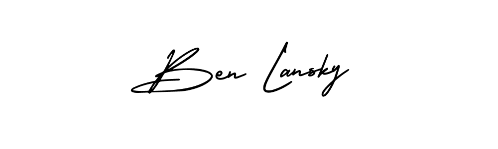 Also You can easily find your signature by using the search form. We will create Ben Lansky name handwritten signature images for you free of cost using AmerikaSignatureDemo-Regular sign style. Ben Lansky signature style 3 images and pictures png