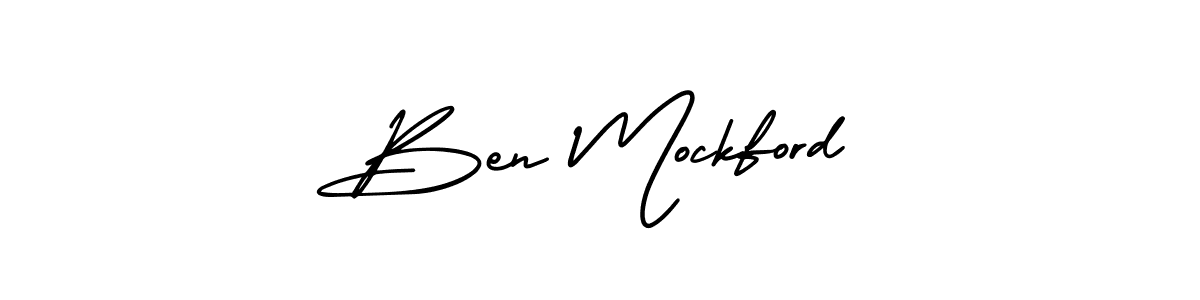 Also You can easily find your signature by using the search form. We will create Ben Mockford name handwritten signature images for you free of cost using AmerikaSignatureDemo-Regular sign style. Ben Mockford signature style 3 images and pictures png