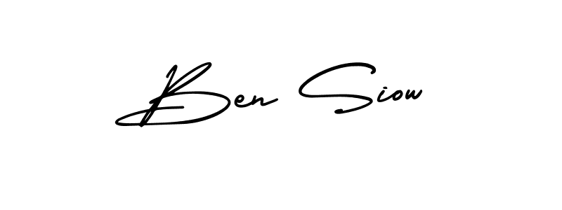 How to Draw Ben Siow signature style? AmerikaSignatureDemo-Regular is a latest design signature styles for name Ben Siow. Ben Siow signature style 3 images and pictures png