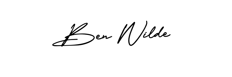 This is the best signature style for the Ben Wilde name. Also you like these signature font (AmerikaSignatureDemo-Regular). Mix name signature. Ben Wilde signature style 3 images and pictures png