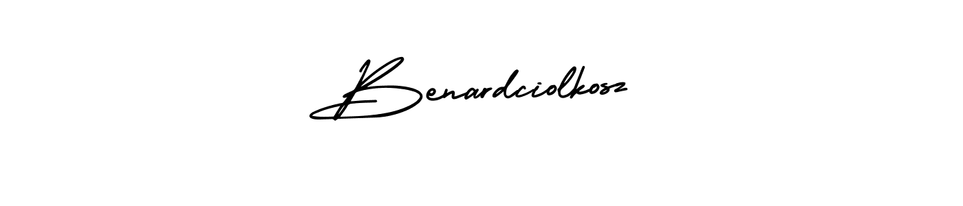 if you are searching for the best signature style for your name Benardciolkosz. so please give up your signature search. here we have designed multiple signature styles  using AmerikaSignatureDemo-Regular. Benardciolkosz signature style 3 images and pictures png