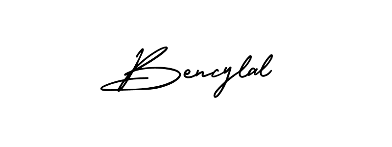 Create a beautiful signature design for name Bencylal. With this signature (AmerikaSignatureDemo-Regular) fonts, you can make a handwritten signature for free. Bencylal signature style 3 images and pictures png