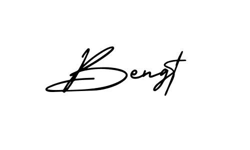 Design your own signature with our free online signature maker. With this signature software, you can create a handwritten (AmerikaSignatureDemo-Regular) signature for name Bengt. Bengt signature style 3 images and pictures png