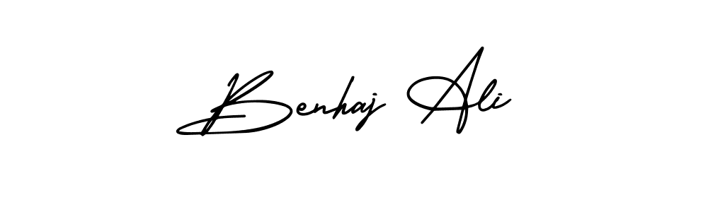 Similarly AmerikaSignatureDemo-Regular is the best handwritten signature design. Signature creator online .You can use it as an online autograph creator for name Benhaj Ali. Benhaj Ali signature style 3 images and pictures png