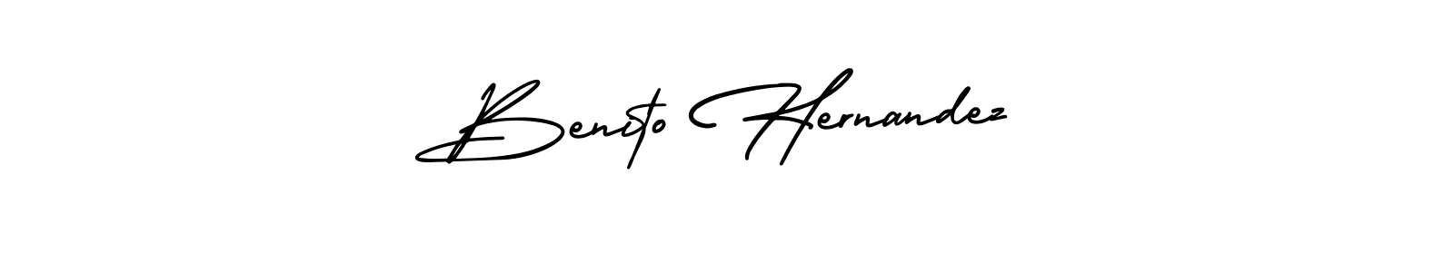 Create a beautiful signature design for name Benito Hernandez. With this signature (AmerikaSignatureDemo-Regular) fonts, you can make a handwritten signature for free. Benito Hernandez signature style 3 images and pictures png