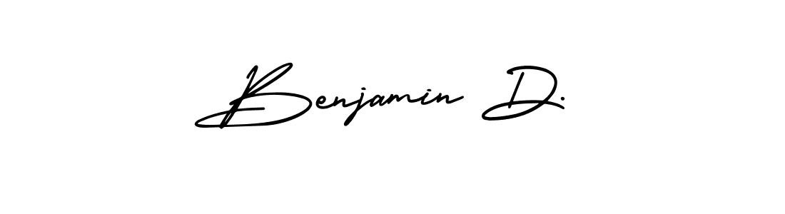 Similarly AmerikaSignatureDemo-Regular is the best handwritten signature design. Signature creator online .You can use it as an online autograph creator for name Benjamin D.. Benjamin D. signature style 3 images and pictures png