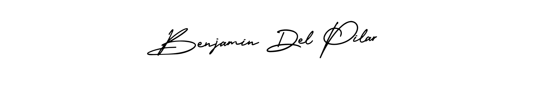 Also You can easily find your signature by using the search form. We will create Benjamin Del Pilar name handwritten signature images for you free of cost using AmerikaSignatureDemo-Regular sign style. Benjamin Del Pilar signature style 3 images and pictures png