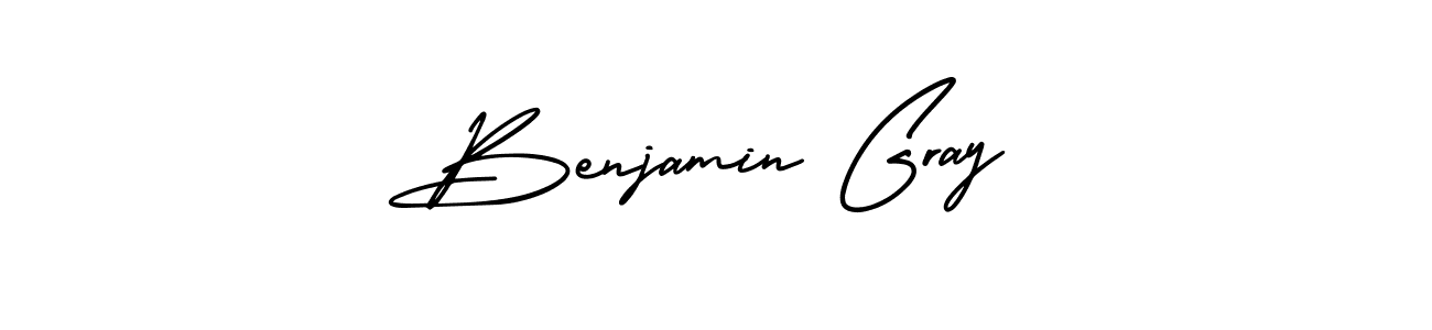 Make a beautiful signature design for name Benjamin Gray. With this signature (AmerikaSignatureDemo-Regular) style, you can create a handwritten signature for free. Benjamin Gray signature style 3 images and pictures png