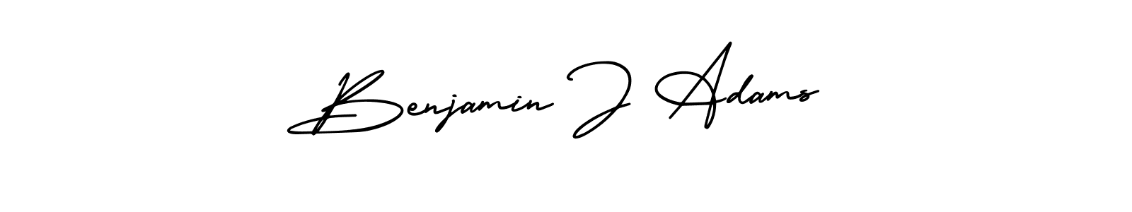 Make a beautiful signature design for name Benjamin J Adams. With this signature (AmerikaSignatureDemo-Regular) style, you can create a handwritten signature for free. Benjamin J Adams signature style 3 images and pictures png