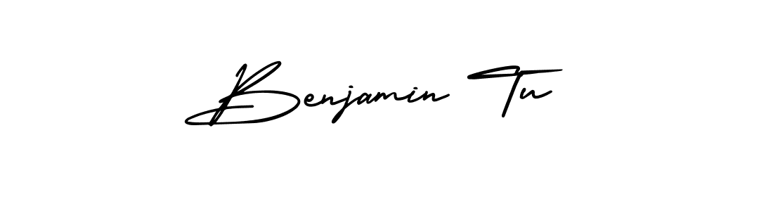 Create a beautiful signature design for name Benjamin Tu. With this signature (AmerikaSignatureDemo-Regular) fonts, you can make a handwritten signature for free. Benjamin Tu signature style 3 images and pictures png