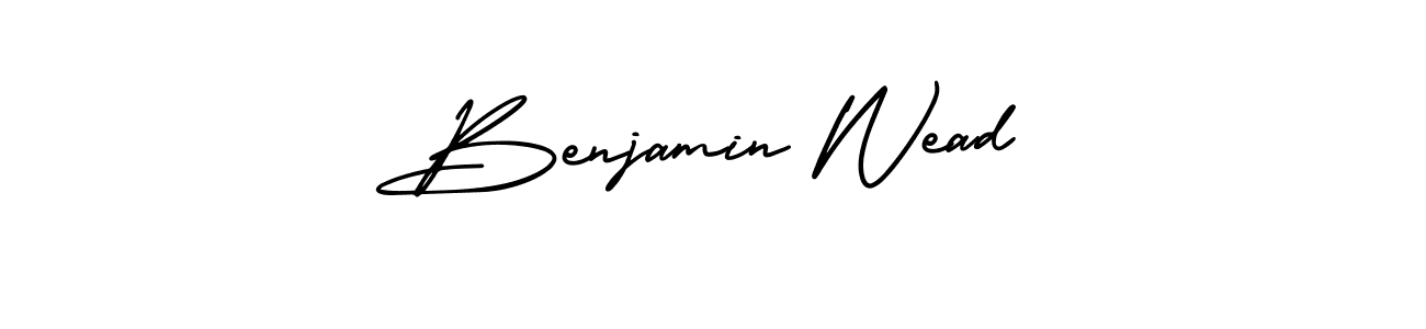 AmerikaSignatureDemo-Regular is a professional signature style that is perfect for those who want to add a touch of class to their signature. It is also a great choice for those who want to make their signature more unique. Get Benjamin Wead name to fancy signature for free. Benjamin Wead signature style 3 images and pictures png