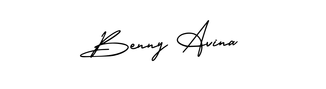 Make a beautiful signature design for name Benny Avina. With this signature (AmerikaSignatureDemo-Regular) style, you can create a handwritten signature for free. Benny Avina signature style 3 images and pictures png