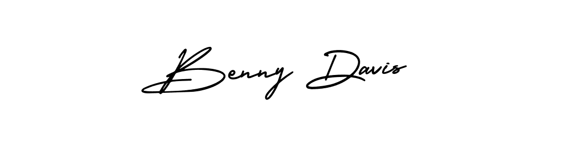 Benny Davis stylish signature style. Best Handwritten Sign (AmerikaSignatureDemo-Regular) for my name. Handwritten Signature Collection Ideas for my name Benny Davis. Benny Davis signature style 3 images and pictures png