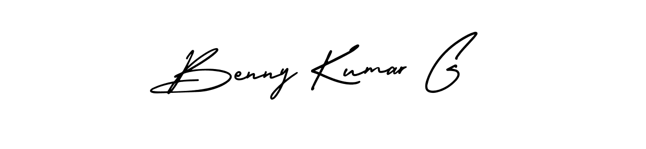 Make a beautiful signature design for name Benny Kumar G. Use this online signature maker to create a handwritten signature for free. Benny Kumar G signature style 3 images and pictures png