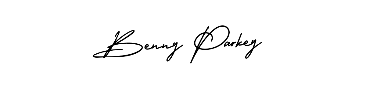 Design your own signature with our free online signature maker. With this signature software, you can create a handwritten (AmerikaSignatureDemo-Regular) signature for name Benny Parkey. Benny Parkey signature style 3 images and pictures png