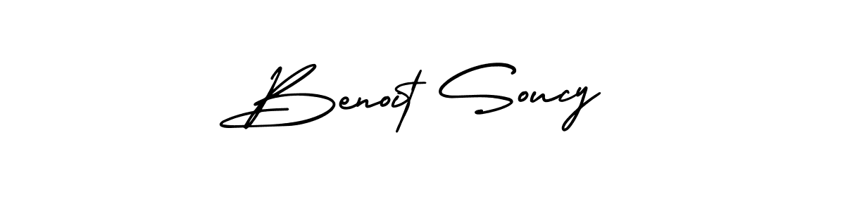 Use a signature maker to create a handwritten signature online. With this signature software, you can design (AmerikaSignatureDemo-Regular) your own signature for name Benoit Soucy. Benoit Soucy signature style 3 images and pictures png