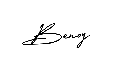 Create a beautiful signature design for name Benoy. With this signature (AmerikaSignatureDemo-Regular) fonts, you can make a handwritten signature for free. Benoy signature style 3 images and pictures png