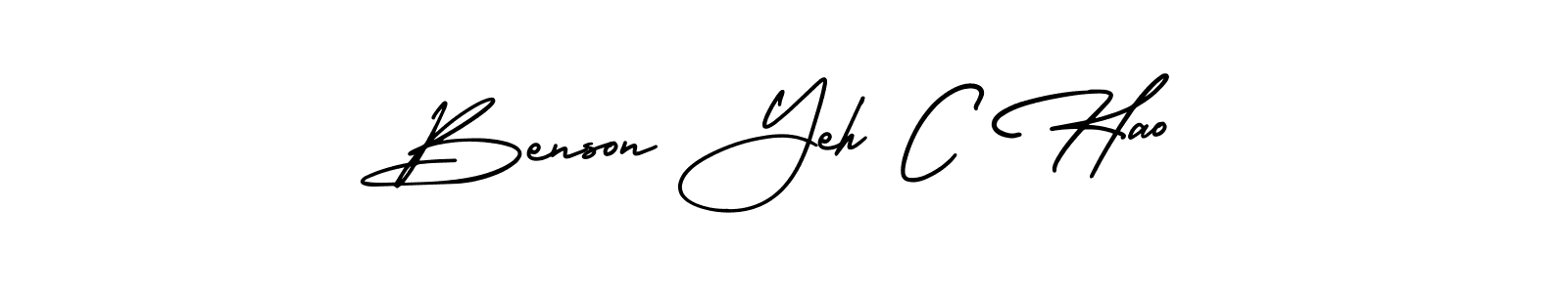 Make a beautiful signature design for name Benson Yeh C Hao. With this signature (AmerikaSignatureDemo-Regular) style, you can create a handwritten signature for free. Benson Yeh C Hao signature style 3 images and pictures png