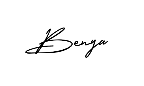 Make a short Benya signature style. Manage your documents anywhere anytime using AmerikaSignatureDemo-Regular. Create and add eSignatures, submit forms, share and send files easily. Benya signature style 3 images and pictures png