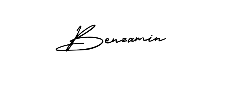 How to make Benzamin signature? AmerikaSignatureDemo-Regular is a professional autograph style. Create handwritten signature for Benzamin name. Benzamin signature style 3 images and pictures png