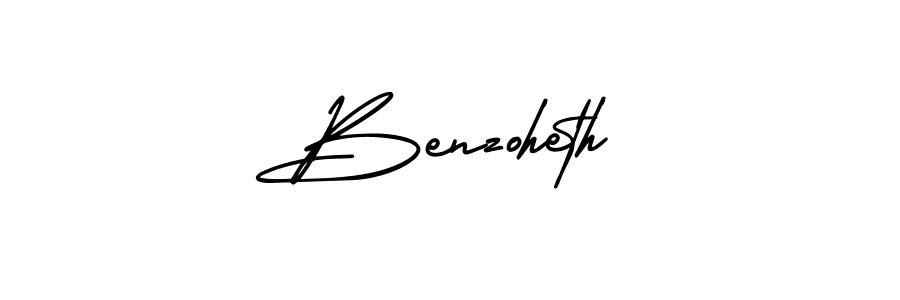 You should practise on your own different ways (AmerikaSignatureDemo-Regular) to write your name (Benzoheth) in signature. don't let someone else do it for you. Benzoheth signature style 3 images and pictures png