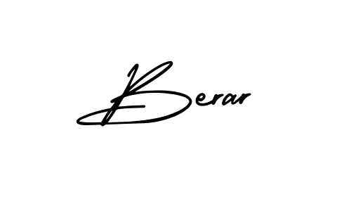 You should practise on your own different ways (AmerikaSignatureDemo-Regular) to write your name (Berar) in signature. don't let someone else do it for you. Berar signature style 3 images and pictures png