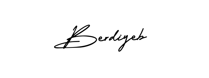 It looks lik you need a new signature style for name Berdiyeb. Design unique handwritten (AmerikaSignatureDemo-Regular) signature with our free signature maker in just a few clicks. Berdiyeb signature style 3 images and pictures png