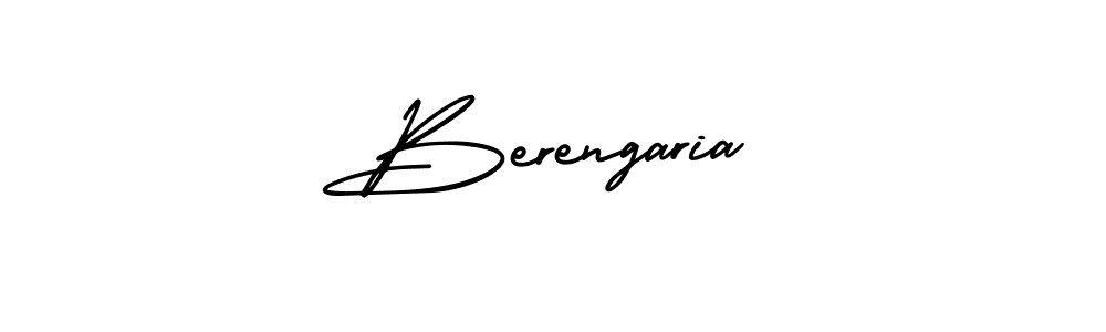 How to make Berengaria name signature. Use AmerikaSignatureDemo-Regular style for creating short signs online. This is the latest handwritten sign. Berengaria signature style 3 images and pictures png