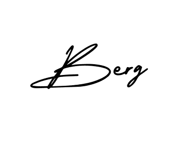 Make a beautiful signature design for name Berg. With this signature (AmerikaSignatureDemo-Regular) style, you can create a handwritten signature for free. Berg signature style 3 images and pictures png