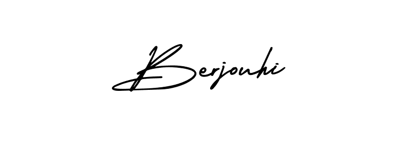How to Draw Berjouhi signature style? AmerikaSignatureDemo-Regular is a latest design signature styles for name Berjouhi. Berjouhi signature style 3 images and pictures png