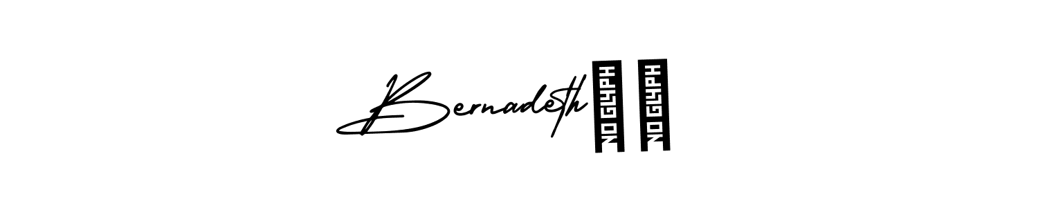 Design your own signature with our free online signature maker. With this signature software, you can create a handwritten (AmerikaSignatureDemo-Regular) signature for name Bernadeth♡♡. Bernadeth♡♡ signature style 3 images and pictures png