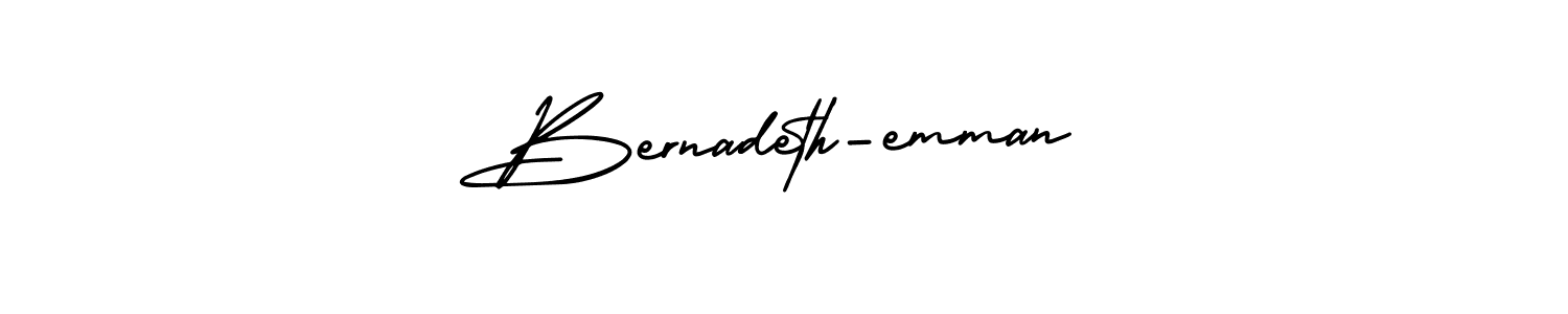 Also You can easily find your signature by using the search form. We will create Bernadeth-emman name handwritten signature images for you free of cost using AmerikaSignatureDemo-Regular sign style. Bernadeth-emman signature style 3 images and pictures png