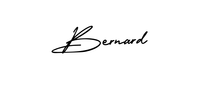 The best way (AmerikaSignatureDemo-Regular) to make a short signature is to pick only two or three words in your name. The name Bernard include a total of six letters. For converting this name. Bernard signature style 3 images and pictures png