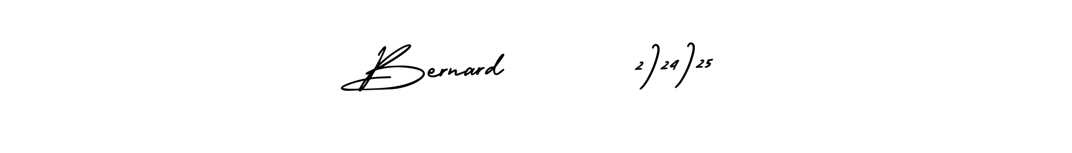 if you are searching for the best signature style for your name Bernard       2)24)25. so please give up your signature search. here we have designed multiple signature styles  using AmerikaSignatureDemo-Regular. Bernard       2)24)25 signature style 3 images and pictures png