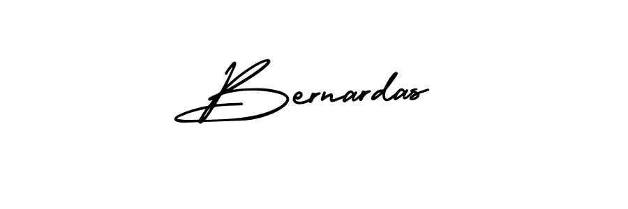 The best way (AmerikaSignatureDemo-Regular) to make a short signature is to pick only two or three words in your name. The name Bernardas include a total of six letters. For converting this name. Bernardas signature style 3 images and pictures png