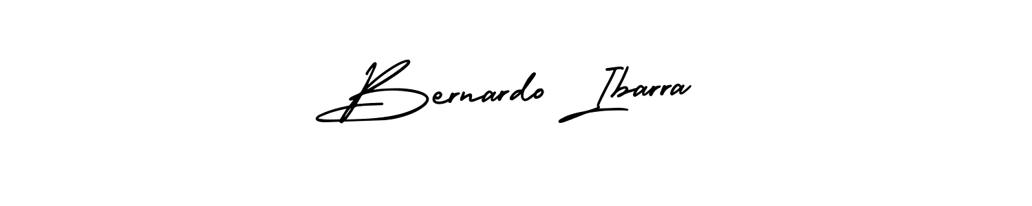 How to make Bernardo Ibarra name signature. Use AmerikaSignatureDemo-Regular style for creating short signs online. This is the latest handwritten sign. Bernardo Ibarra signature style 3 images and pictures png