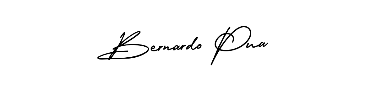 Bernardo Pua stylish signature style. Best Handwritten Sign (AmerikaSignatureDemo-Regular) for my name. Handwritten Signature Collection Ideas for my name Bernardo Pua. Bernardo Pua signature style 3 images and pictures png