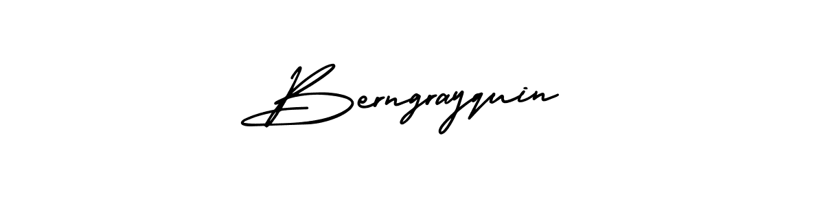 You should practise on your own different ways (AmerikaSignatureDemo-Regular) to write your name (Berngrayquin) in signature. don't let someone else do it for you. Berngrayquin signature style 3 images and pictures png