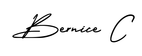 The best way (AmerikaSignatureDemo-Regular) to make a short signature is to pick only two or three words in your name. For converting this name Bernice C. Bernice C signature style 3 images and pictures png