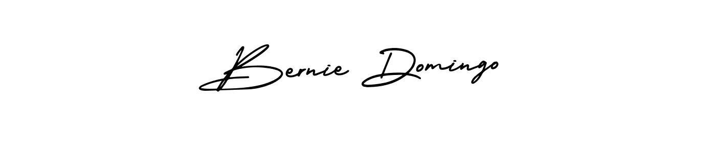 Bernie Domingo stylish signature style. Best Handwritten Sign (AmerikaSignatureDemo-Regular) for my name. Handwritten Signature Collection Ideas for my name Bernie Domingo. Bernie Domingo signature style 3 images and pictures png
