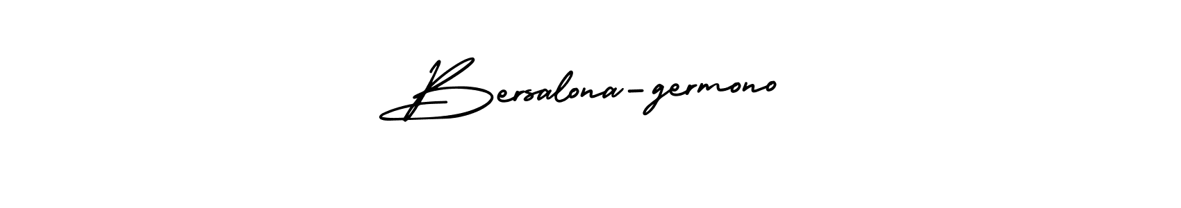 Make a short Bersalona-germono signature style. Manage your documents anywhere anytime using AmerikaSignatureDemo-Regular. Create and add eSignatures, submit forms, share and send files easily. Bersalona-germono signature style 3 images and pictures png