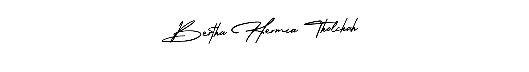 How to make Bertha Hermia Tholchah name signature. Use AmerikaSignatureDemo-Regular style for creating short signs online. This is the latest handwritten sign. Bertha Hermia Tholchah signature style 3 images and pictures png