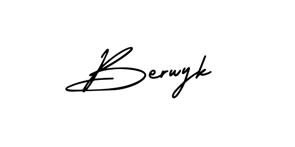 Create a beautiful signature design for name Berwyk. With this signature (AmerikaSignatureDemo-Regular) fonts, you can make a handwritten signature for free. Berwyk signature style 3 images and pictures png