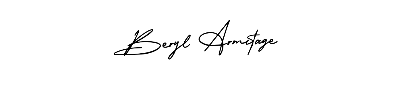 AmerikaSignatureDemo-Regular is a professional signature style that is perfect for those who want to add a touch of class to their signature. It is also a great choice for those who want to make their signature more unique. Get Beryl Armitage name to fancy signature for free. Beryl Armitage signature style 3 images and pictures png