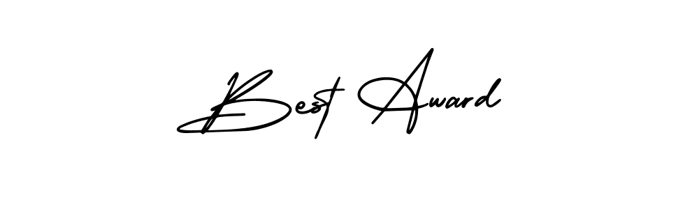 How to make Best Award name signature. Use AmerikaSignatureDemo-Regular style for creating short signs online. This is the latest handwritten sign. Best Award signature style 3 images and pictures png
