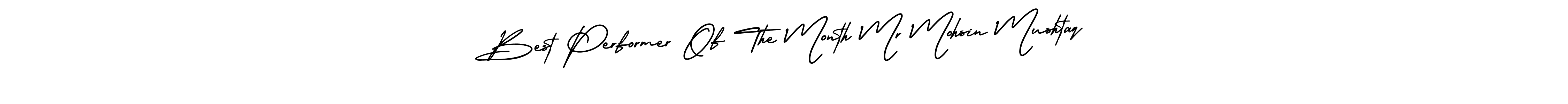 How to make Best Performer Of The Month Mr Mohsin Mushtaq name signature. Use AmerikaSignatureDemo-Regular style for creating short signs online. This is the latest handwritten sign. Best Performer Of The Month Mr Mohsin Mushtaq signature style 3 images and pictures png